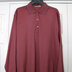 men's Peter Millar LS polo L striped